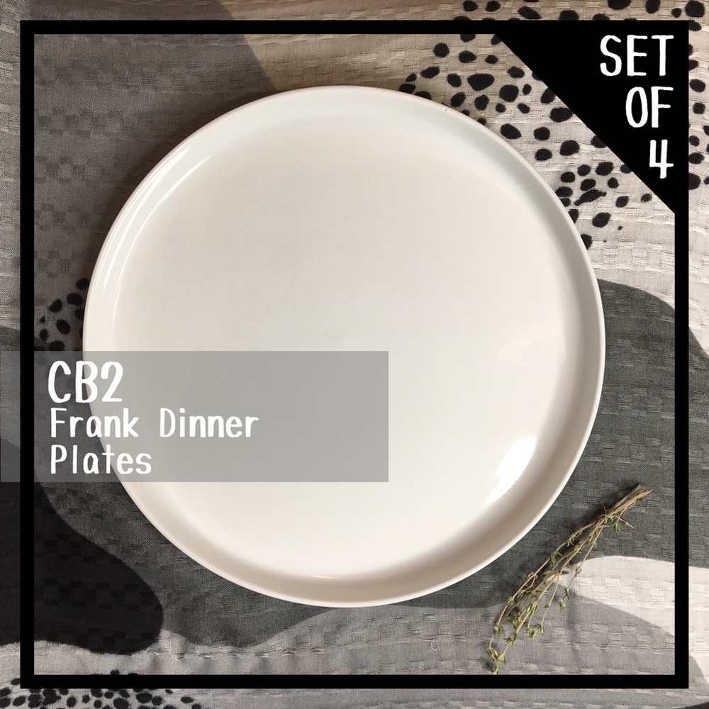 CB2 • Frank Round Dinner Plates (Set of 4)